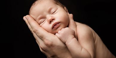 Home Page A calm moment with a newborn